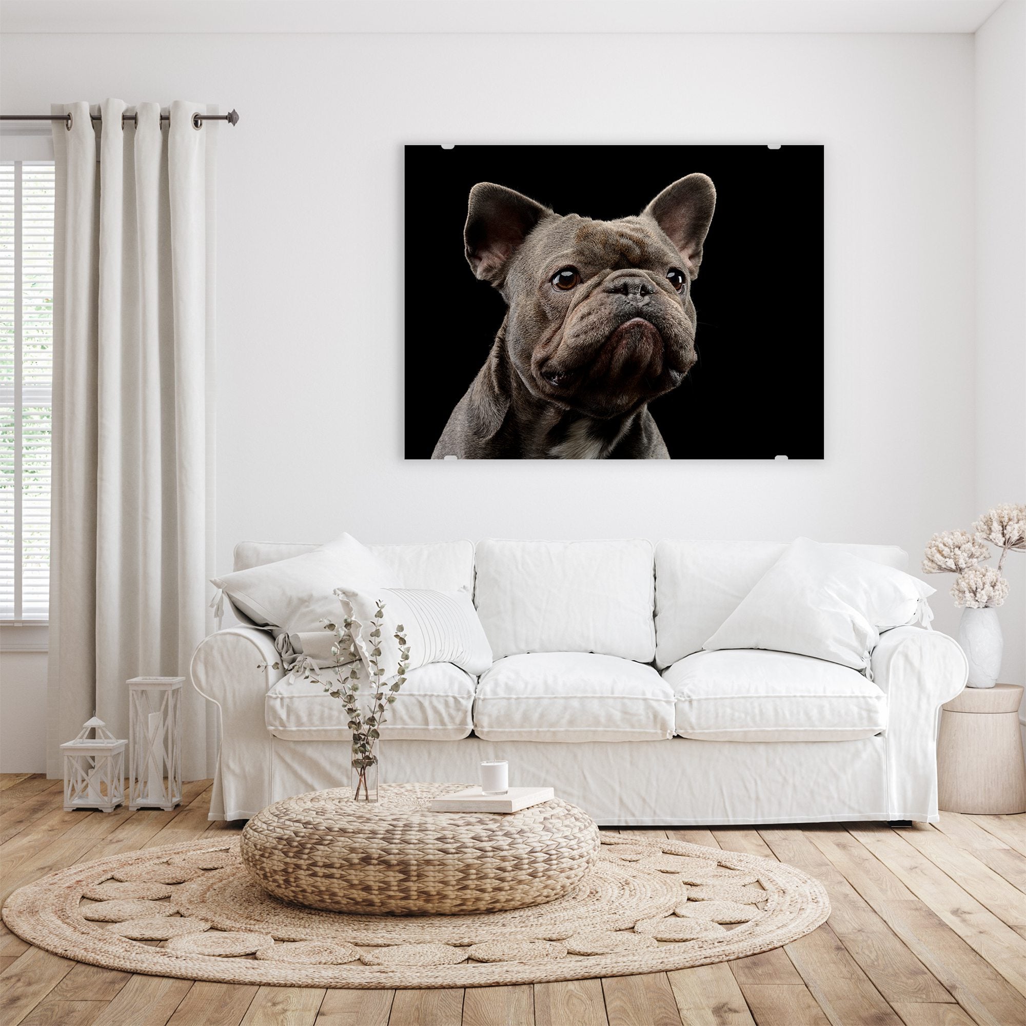 Wandbild - Portrait Bulldogge