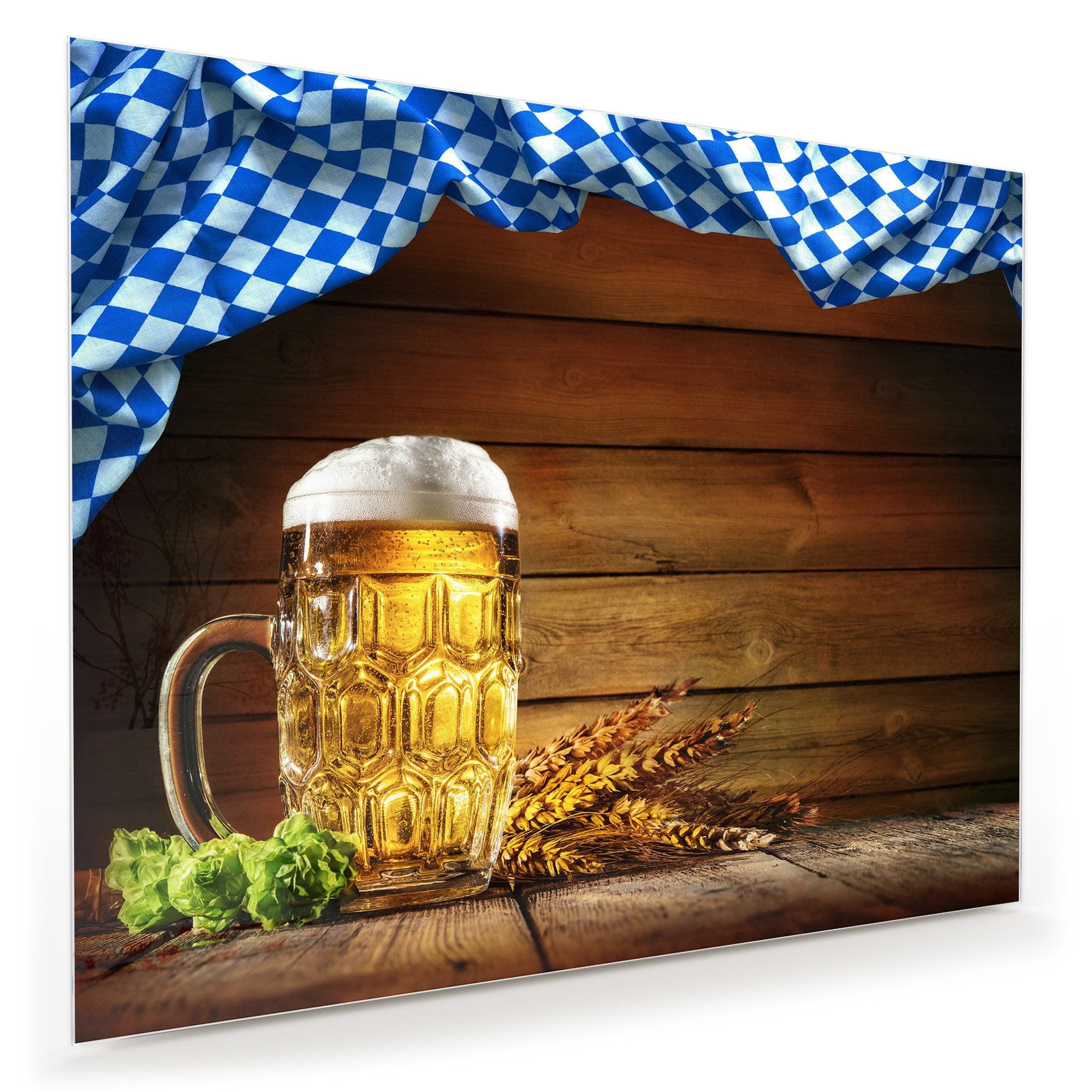 Wandbild - Bier in Oktoberfestoptik