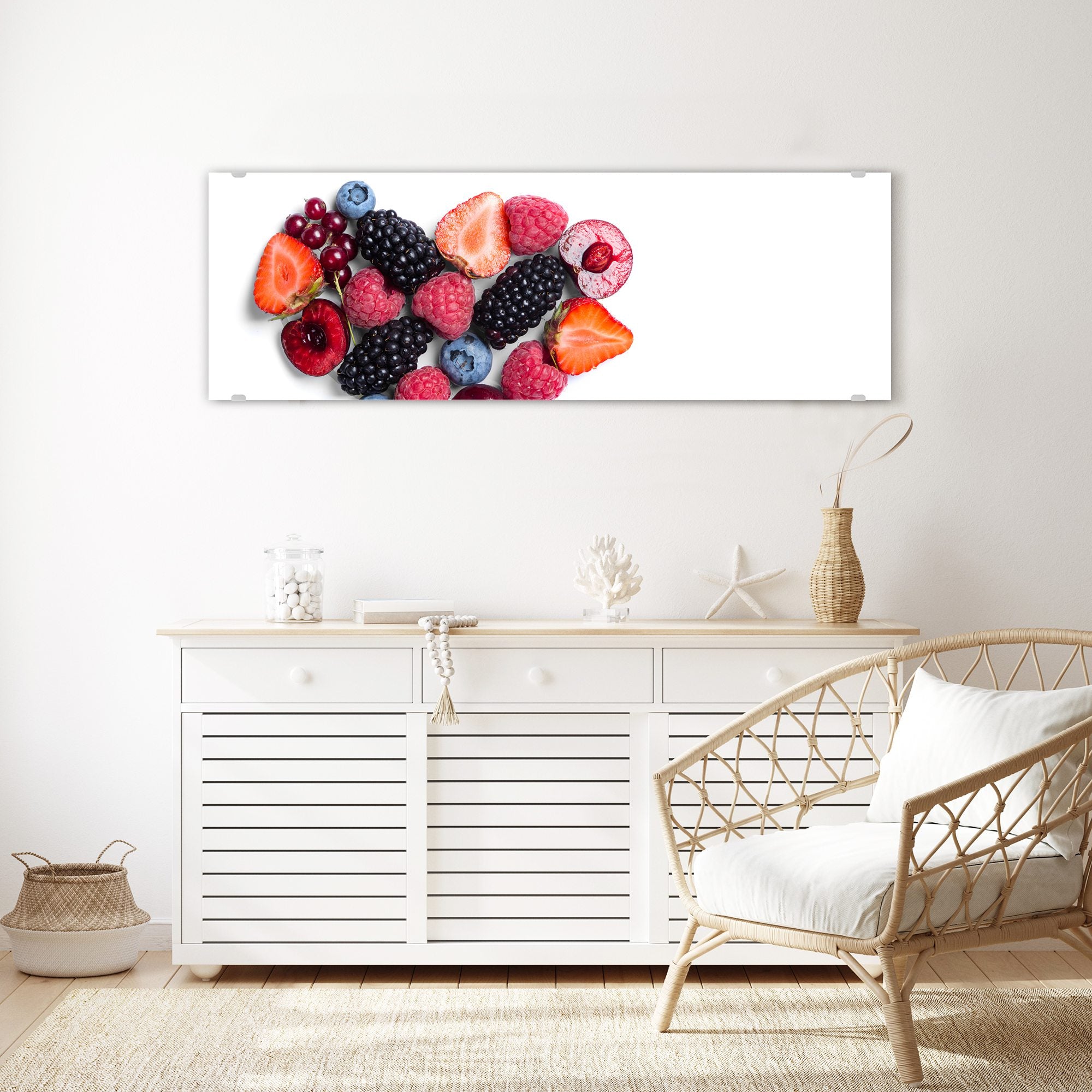 Wandbild - Herz aus Beeren