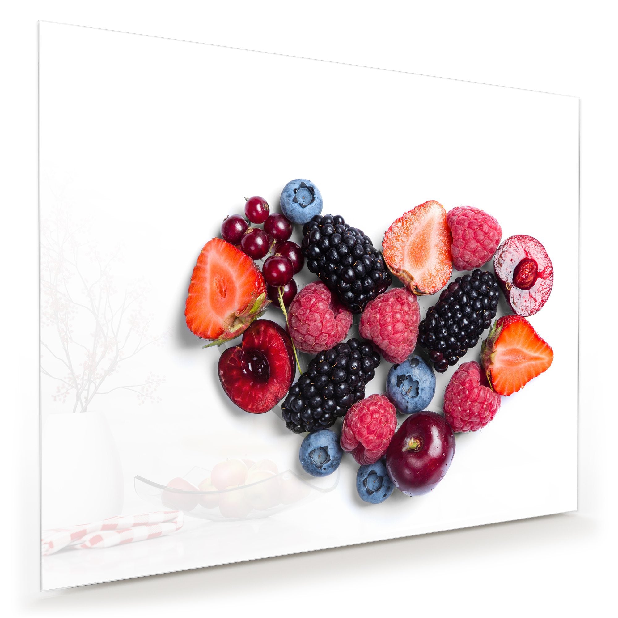 Wandbild - Herz aus Beeren