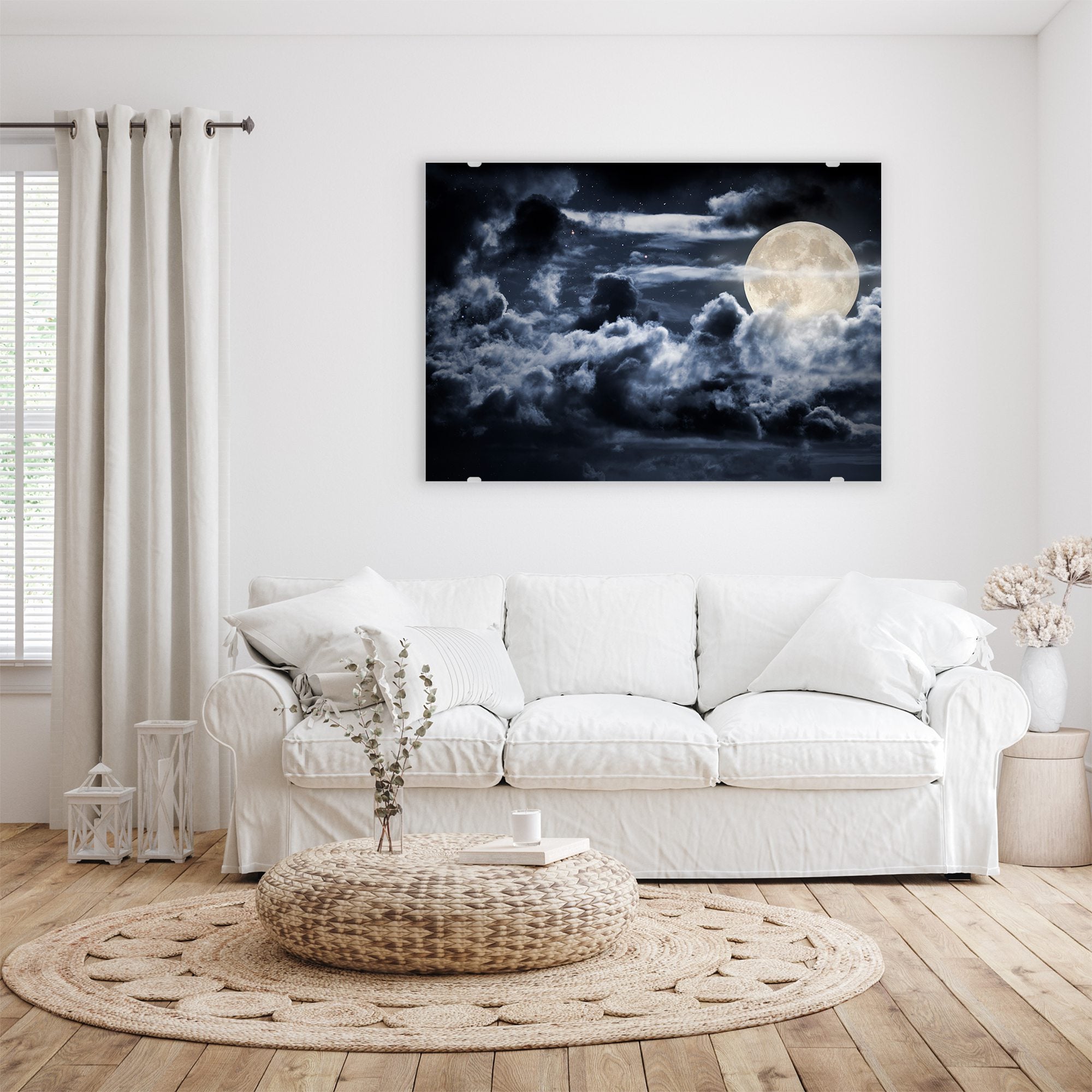 Wandbild - Heller Vollmond