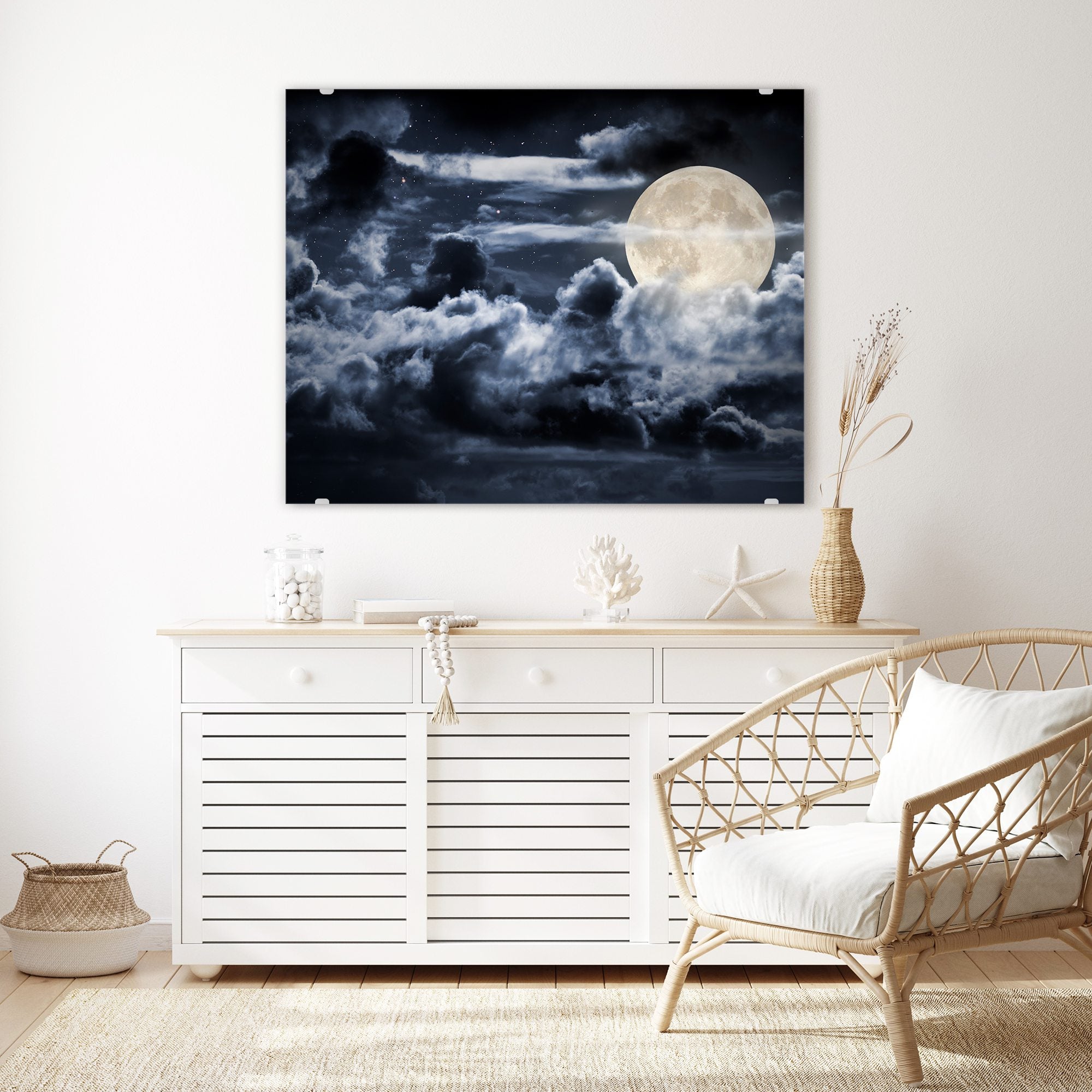 Wandbild - Heller Vollmond