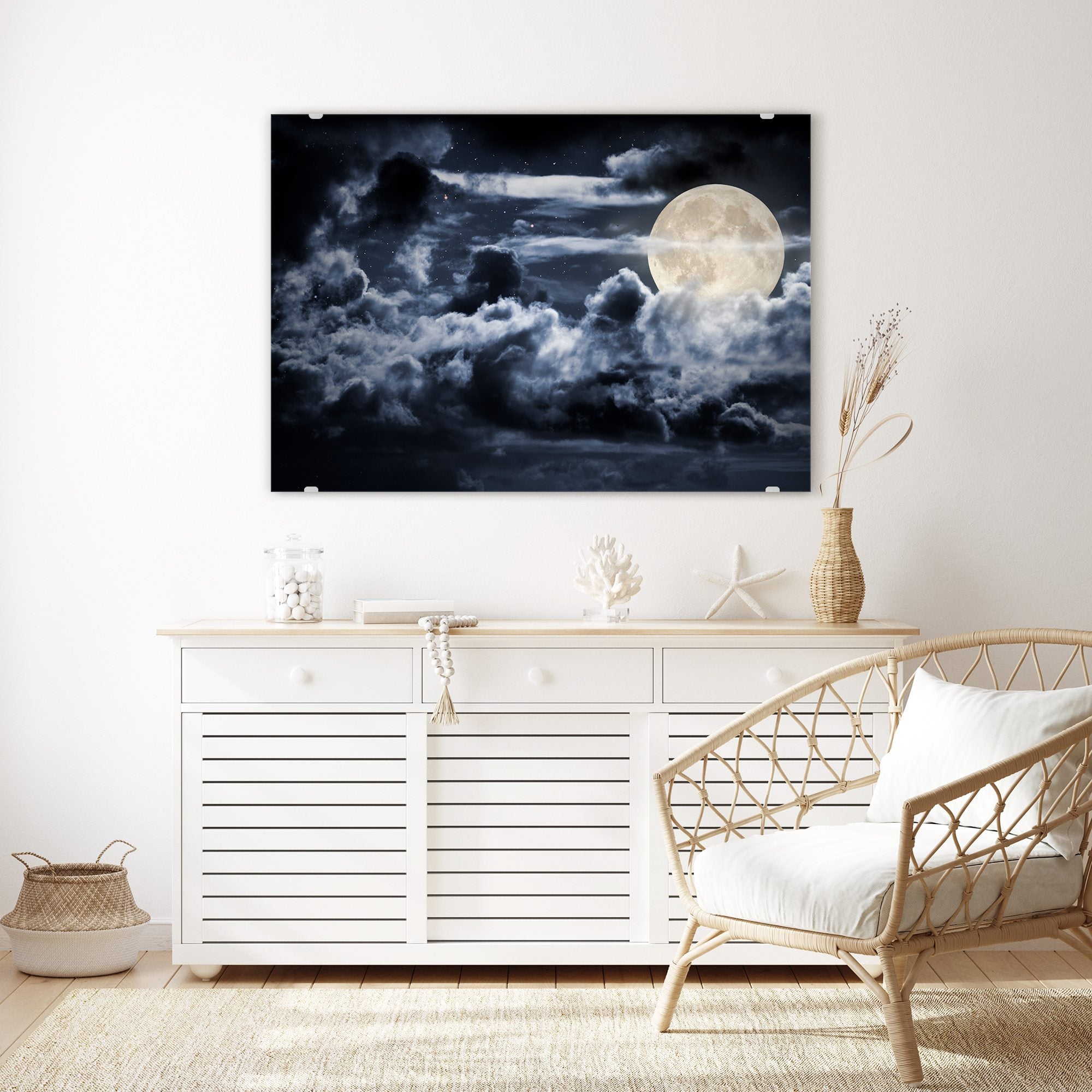 Wandbild - Heller Vollmond