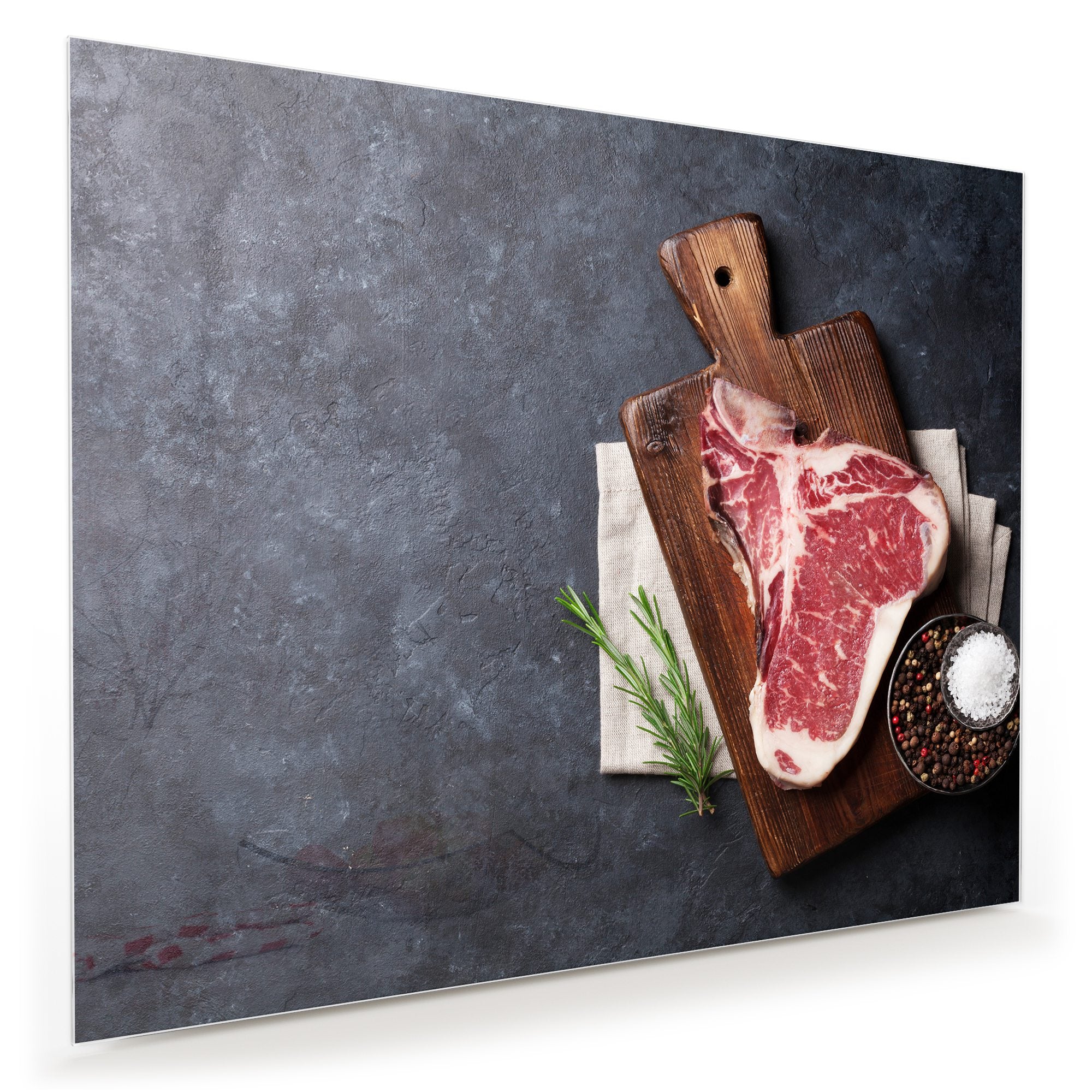 Wandbild - Rohes T-Bone Steak