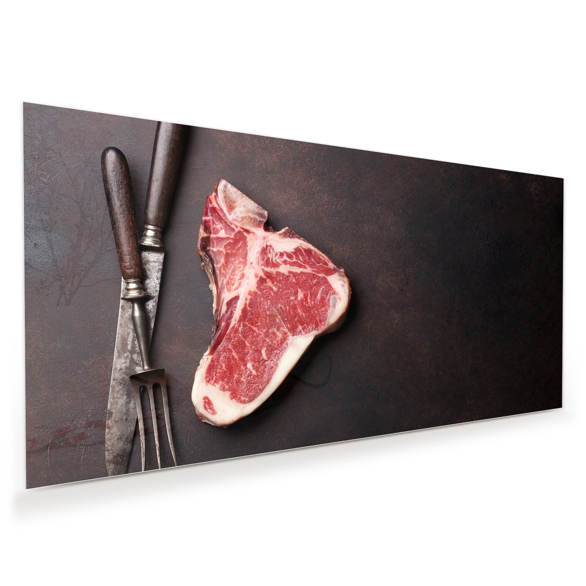 Wandbild - Rohes T-Bone Steak