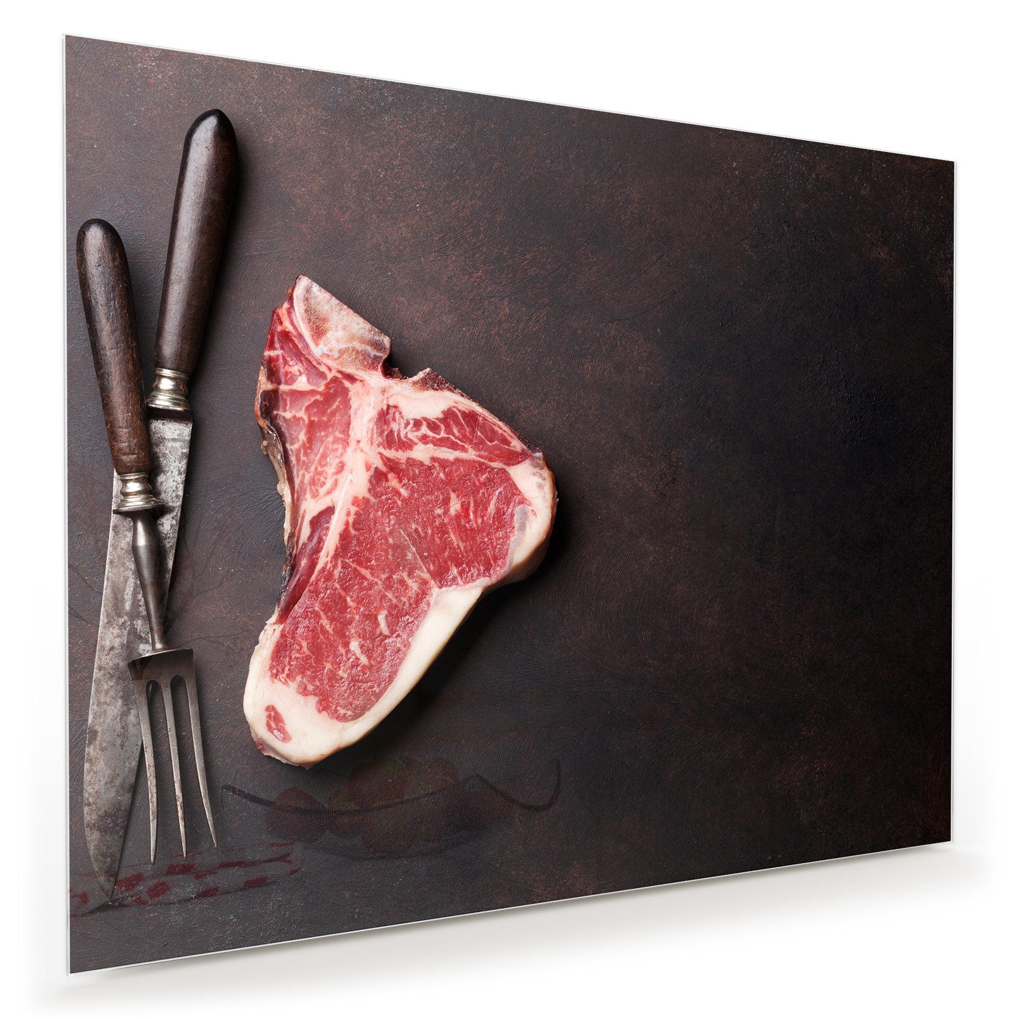 Wandbild - Rohes T-Bone Steak