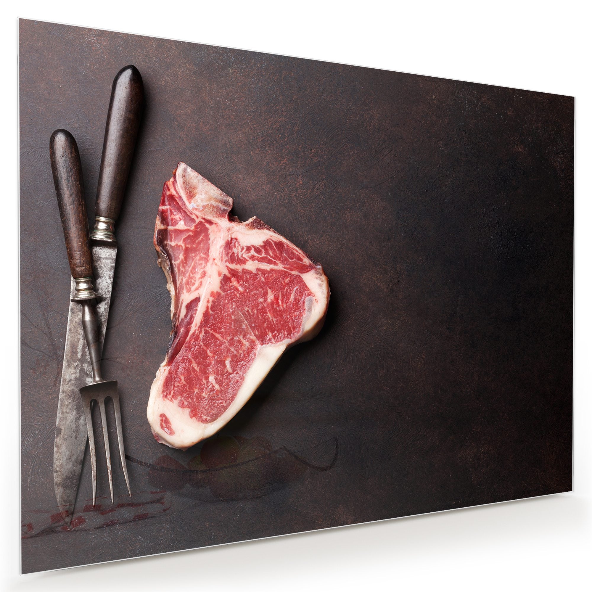 Wandbild - Rohes T-Bone Steak