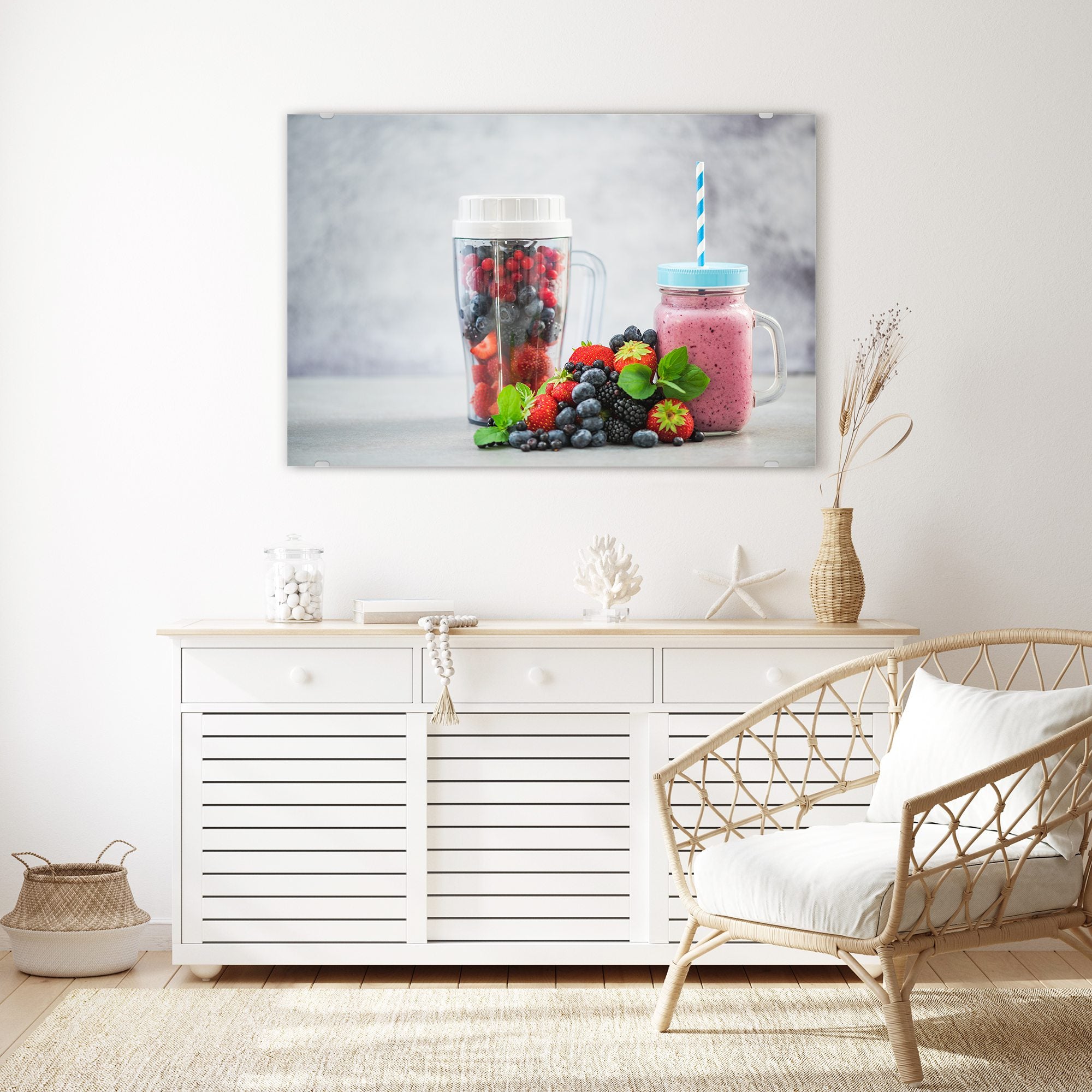 Wandbild - Smoothie aus Beeren