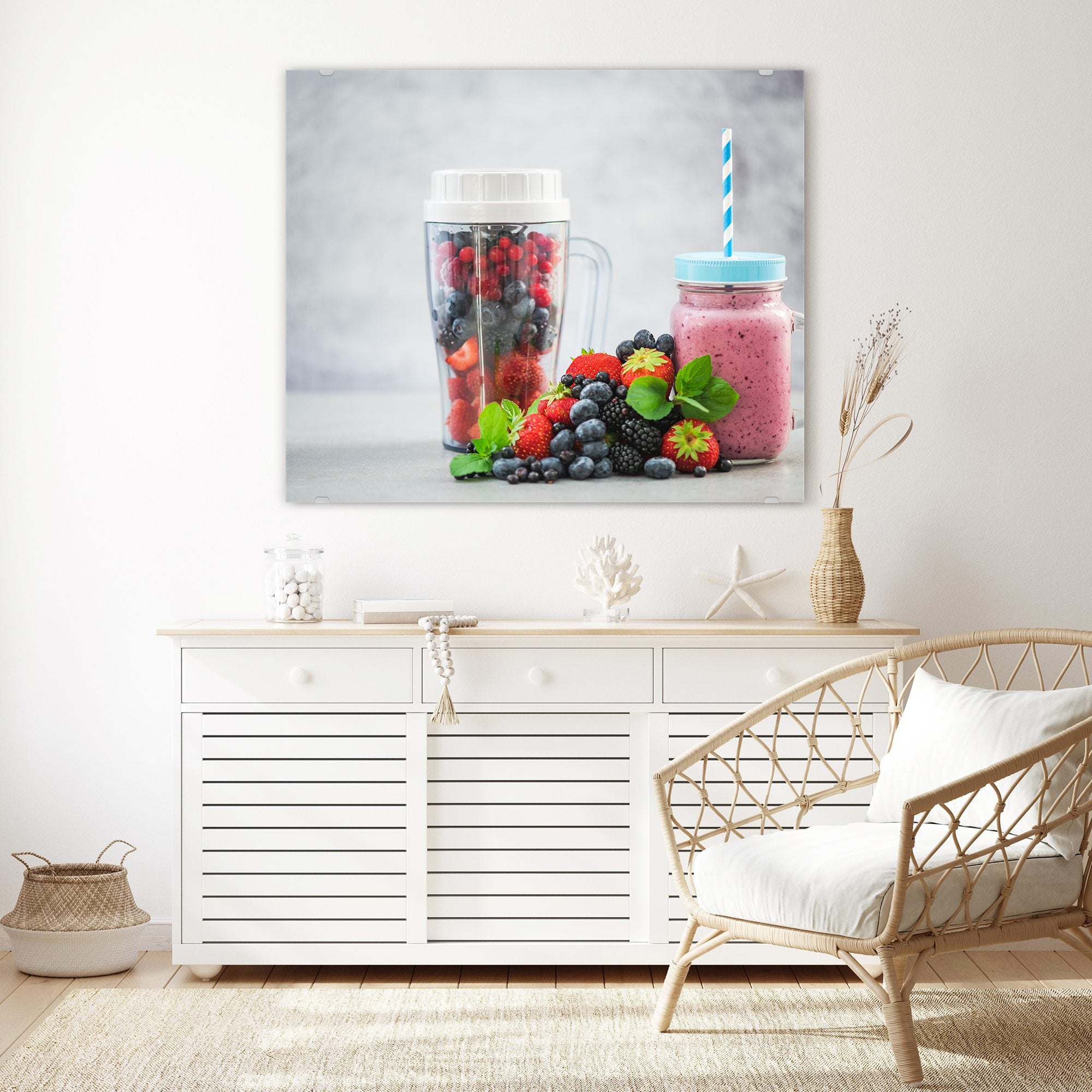 Wandbild - Smoothie aus Beeren