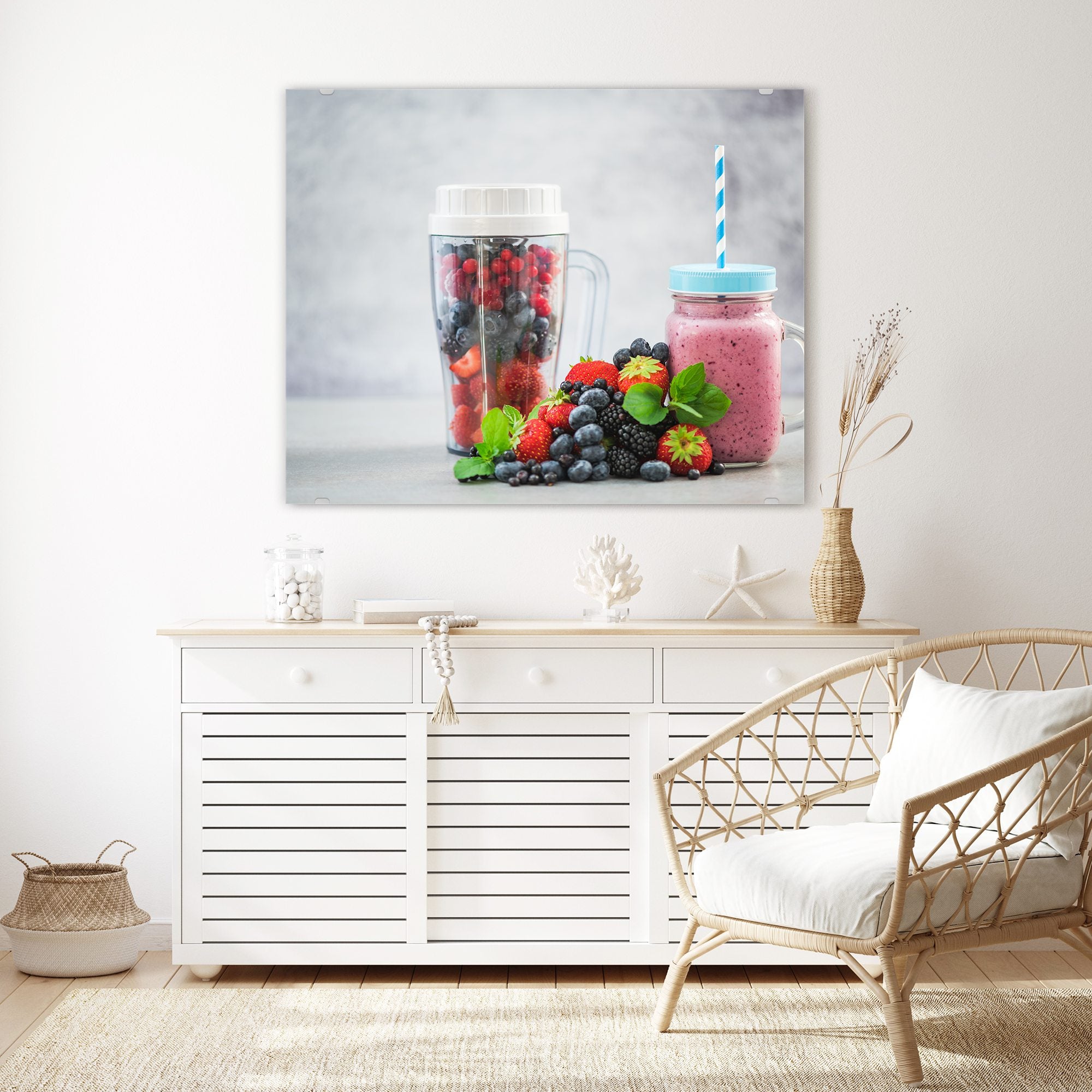 Wandbild - Smoothie aus Beeren