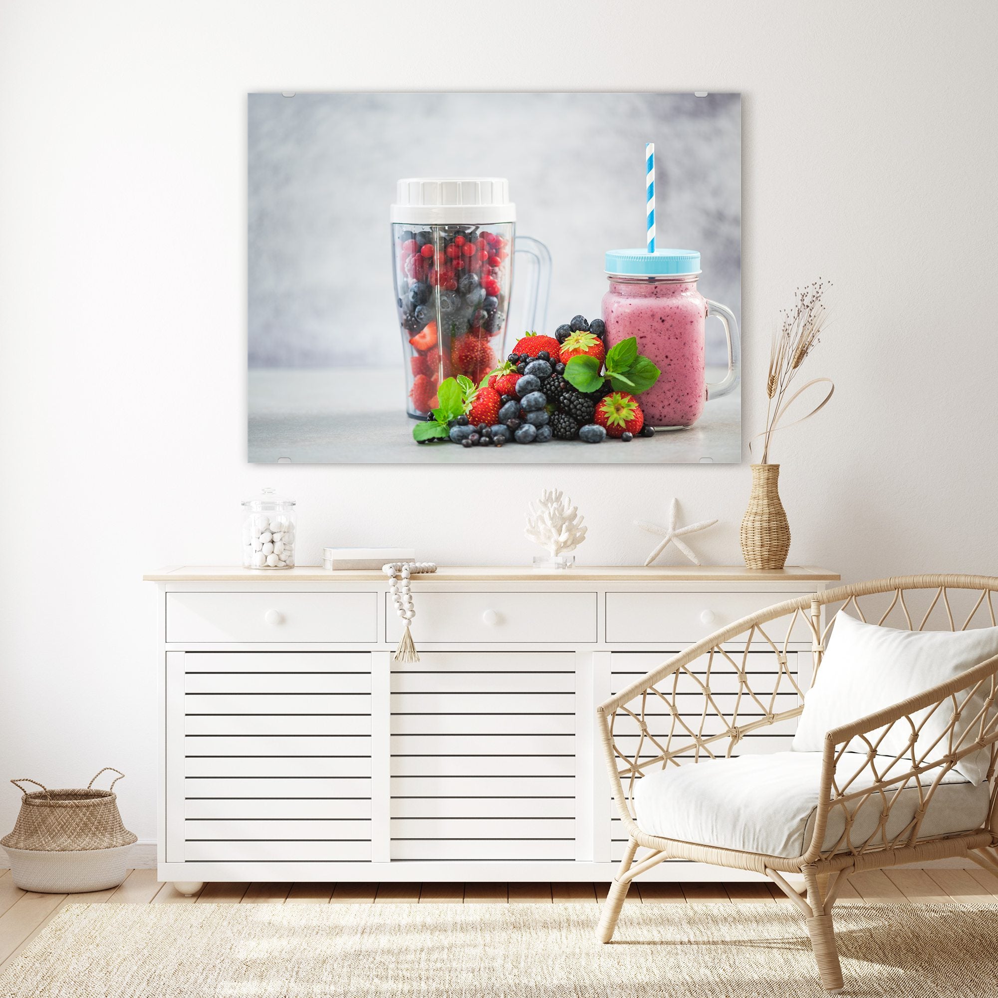 Wandbild - Smoothie aus Beeren