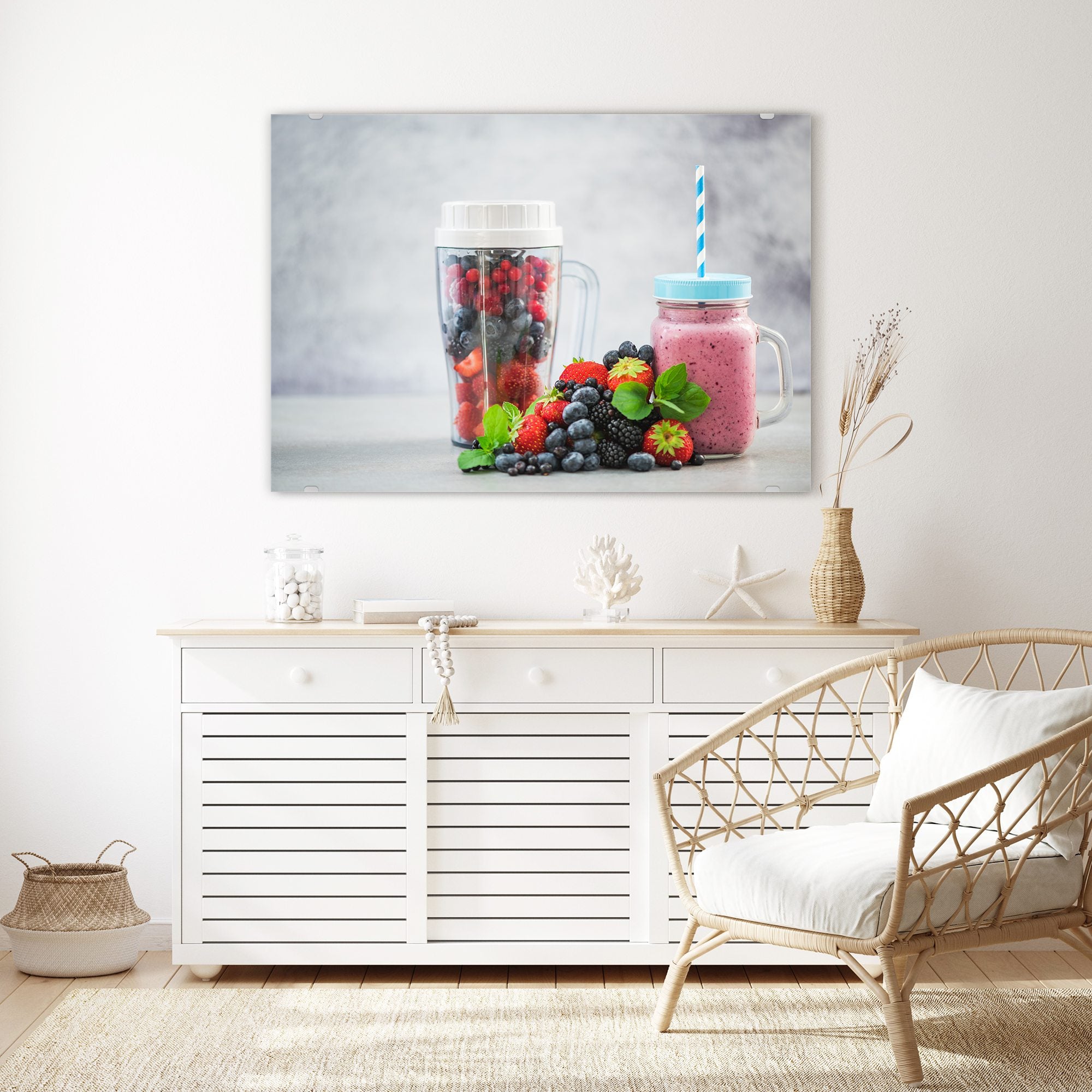 Wandbild - Smoothie aus Beeren