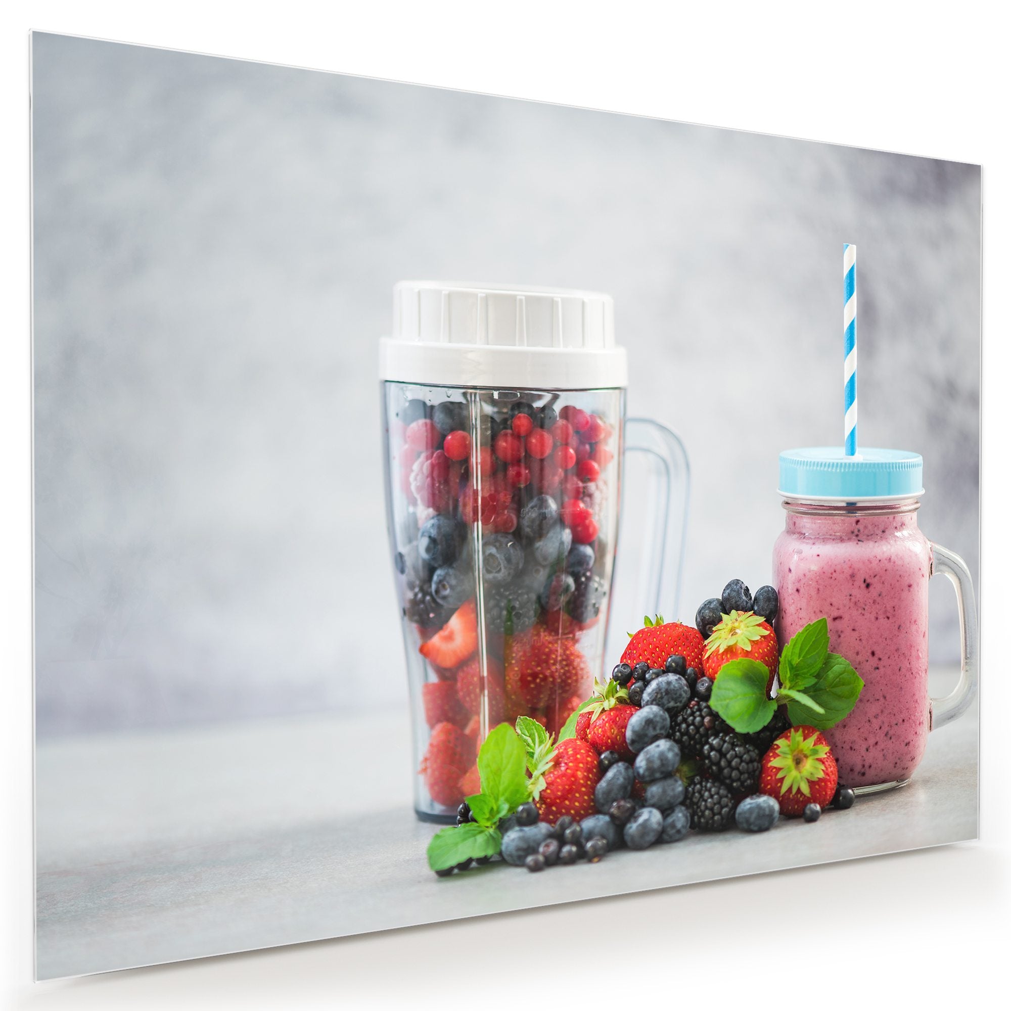 Wandbild - Smoothie aus Beeren