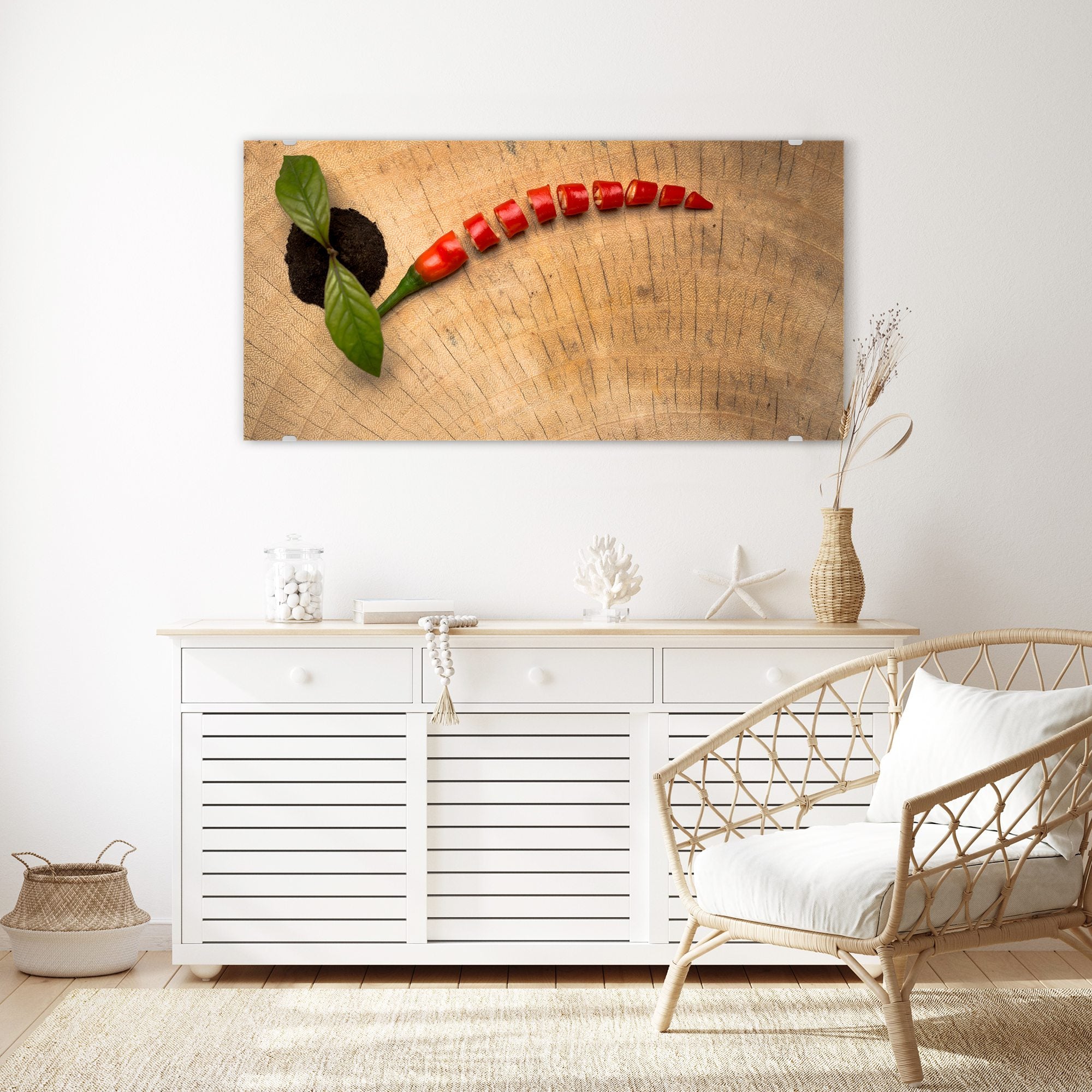 Wandbild - Gehackte Chilischote