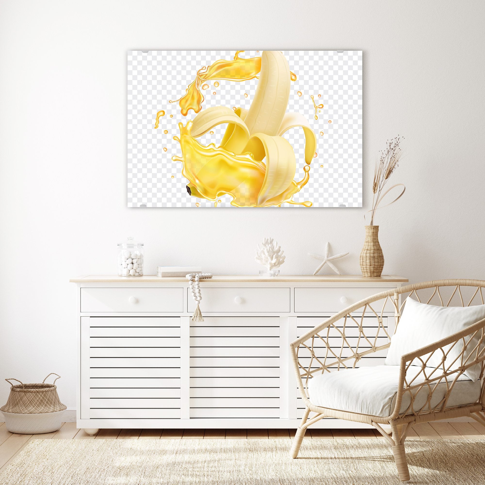 Wandbild - Bananensplash