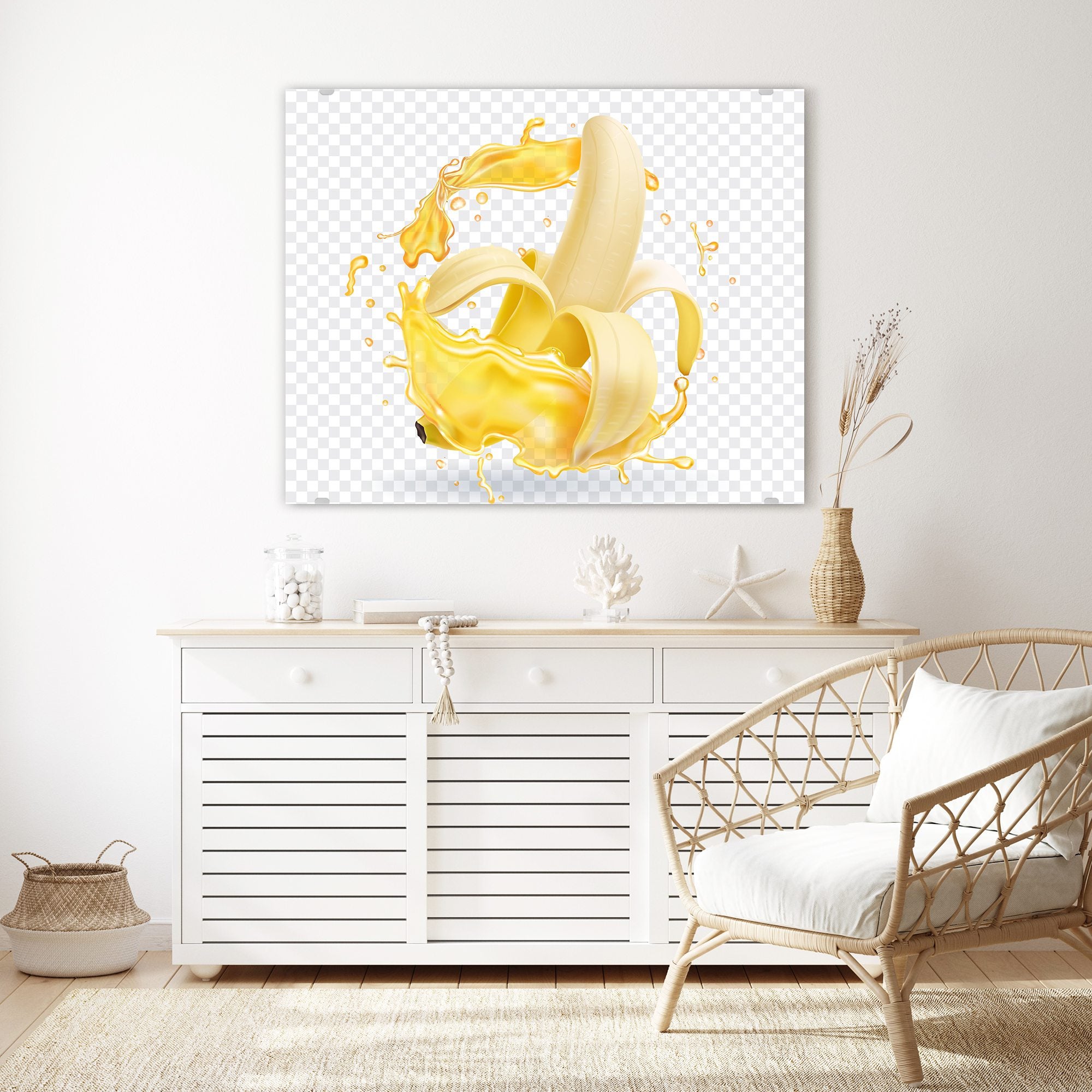 Wandbild - Bananensplash