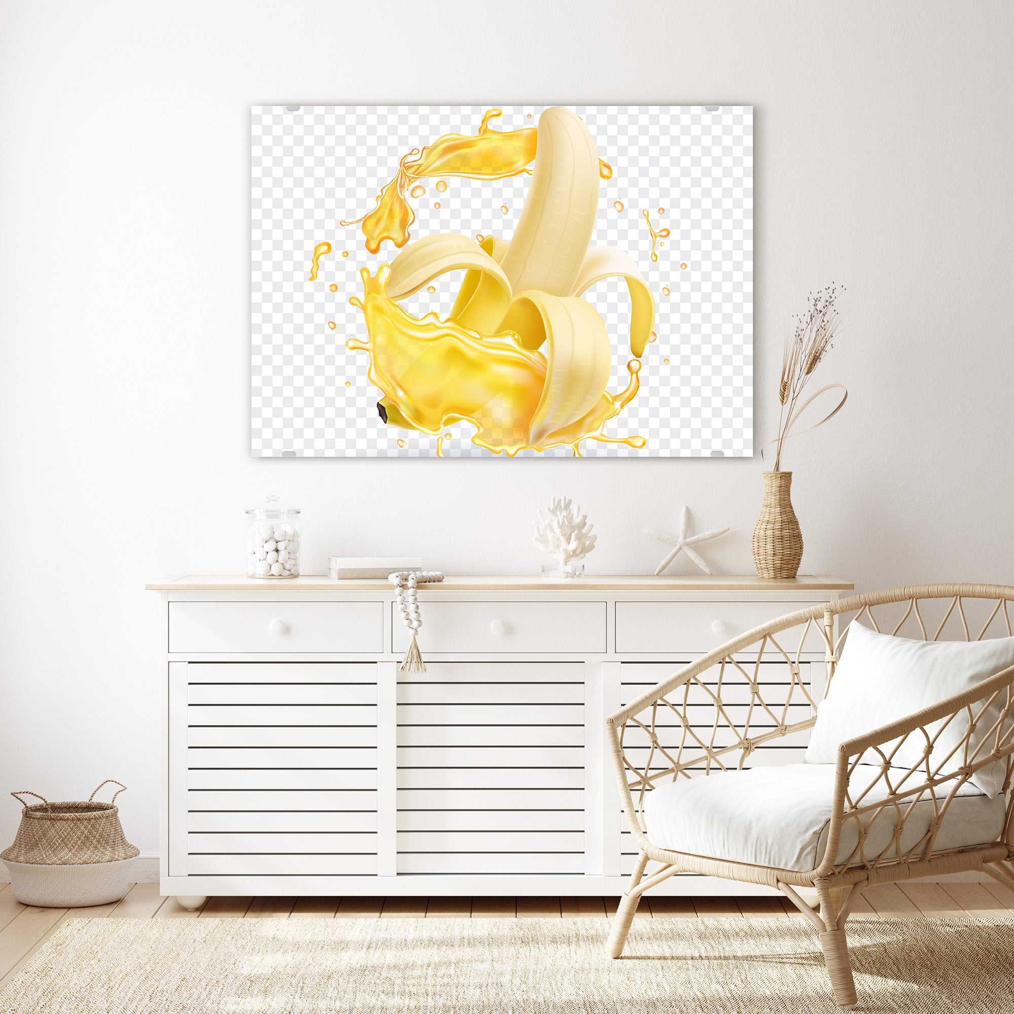 Wandbild - Bananensplash