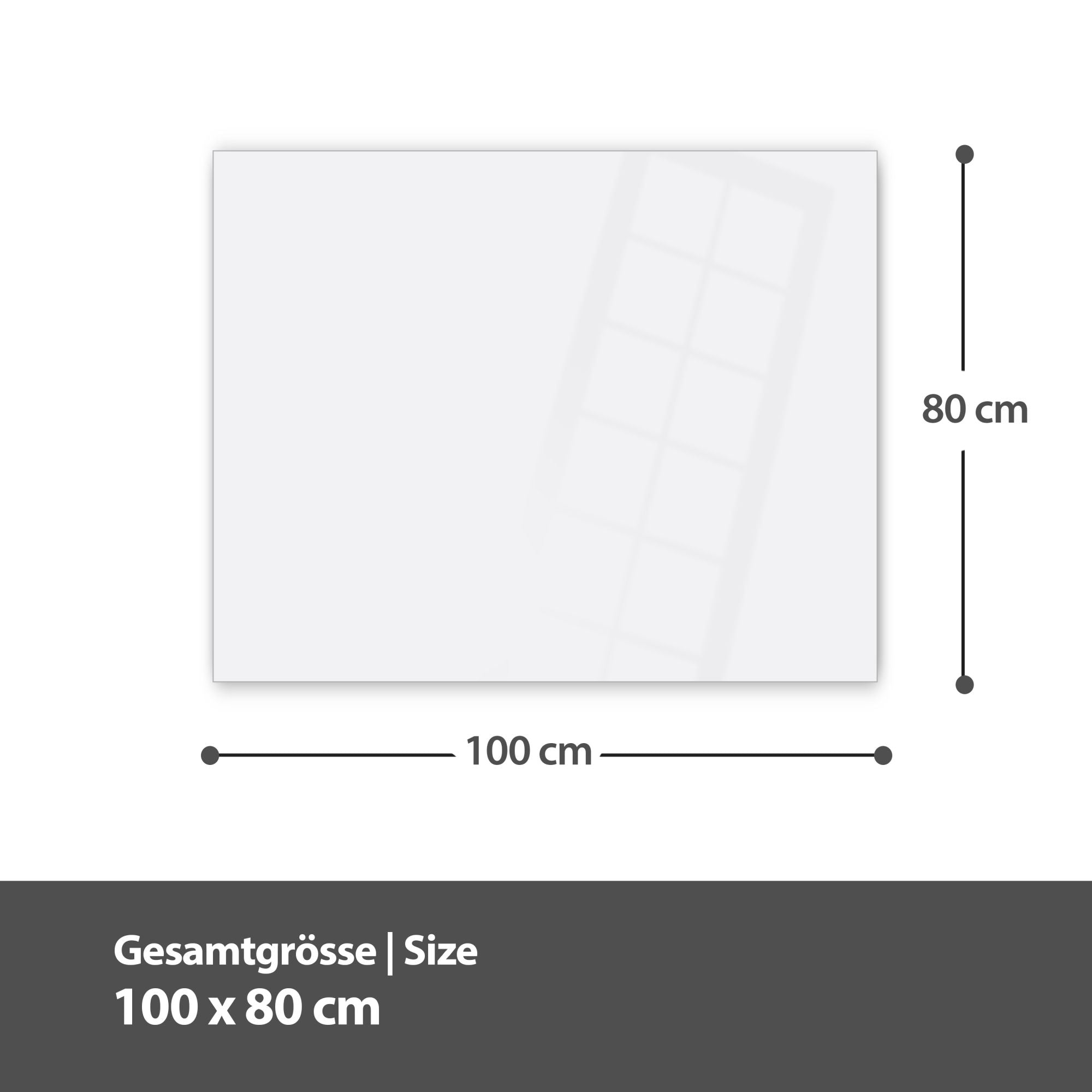 Wandbild - Gebürstetes Alluminium